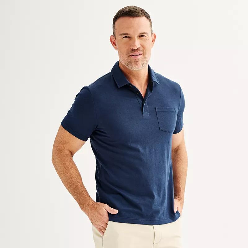 Men's Sonoma Goods For Life® Supersoft Short Sleeve Polo, Size: XS, Green Product Image