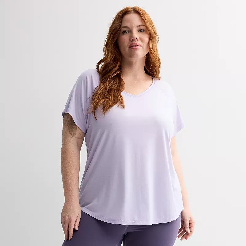Plus Size Tek Gear Core V-Neck Tee, Womens Product Image