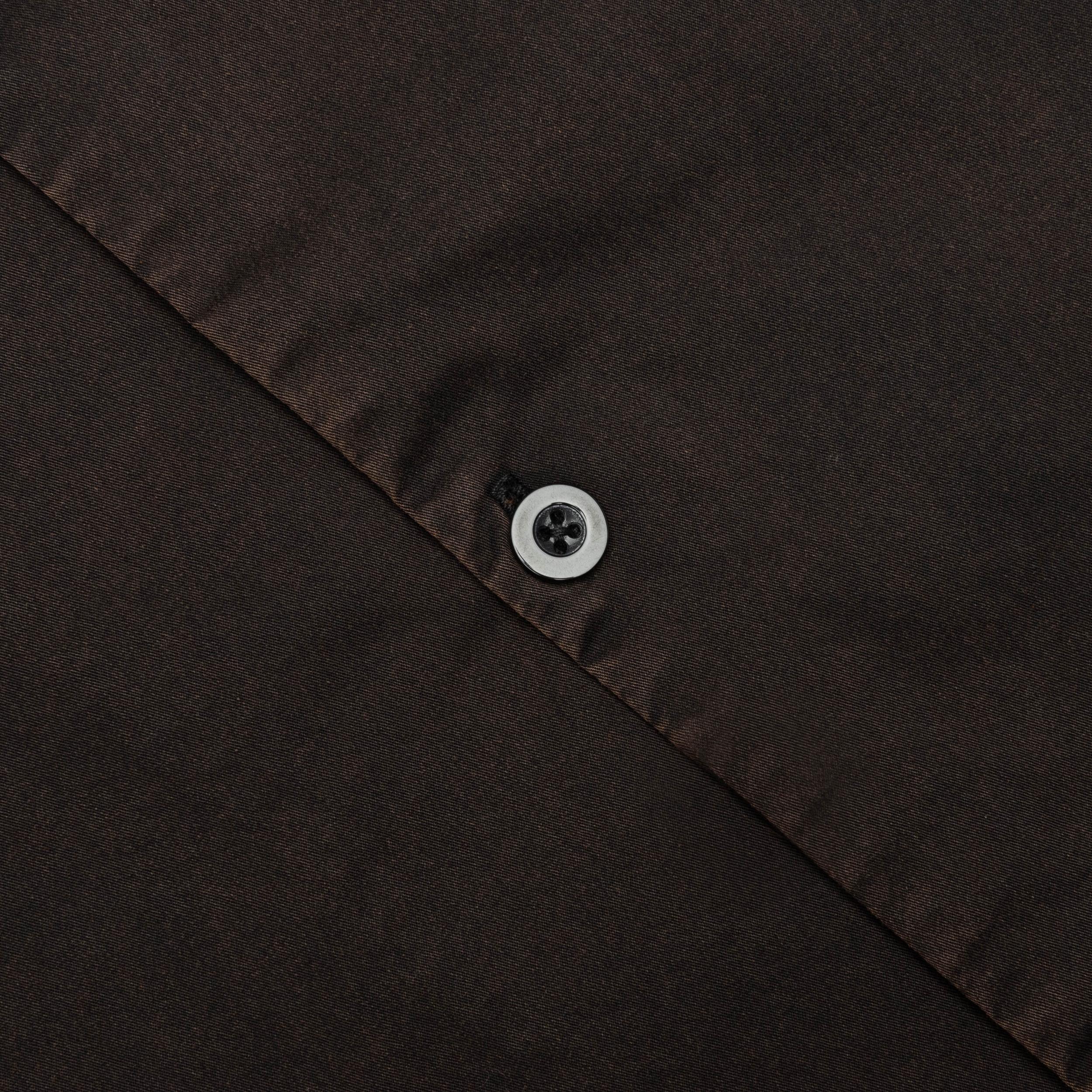 Script Camp Collar Shirt - Jet Black Male Product Image
