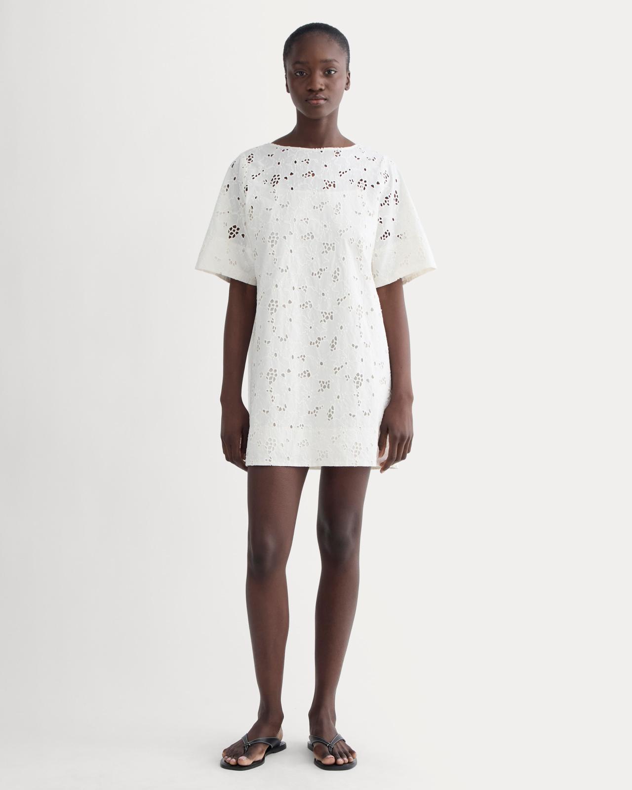 Womens Eyelet Mini Shift Dress by Everlane Product Image