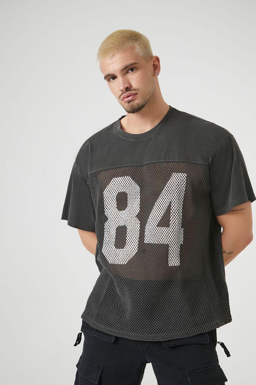 Oversized Mesh 84 Graphic Tee | Forever 21 Product Image