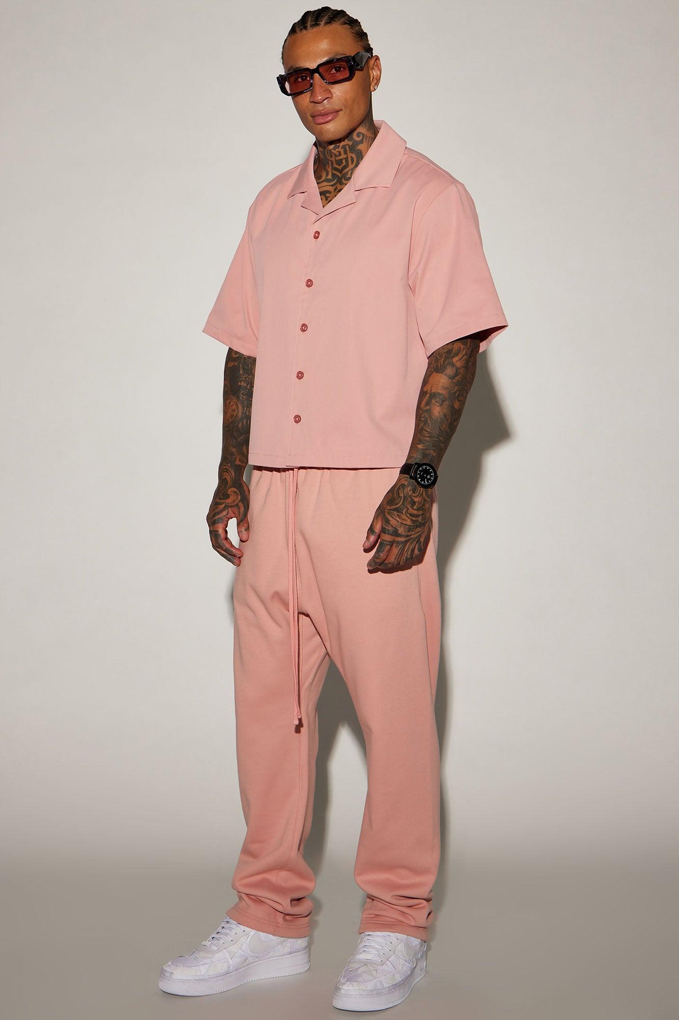 Tyson Heavyweight Straight Sweatpants - Mauve Product Image