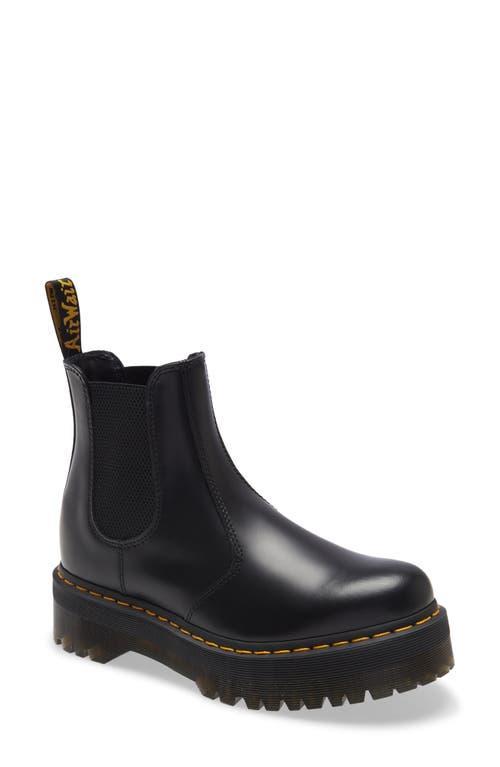 Dr. Martens Womens 2976 Quad Leather Family Matching Platform Chelsea Boots Product Image