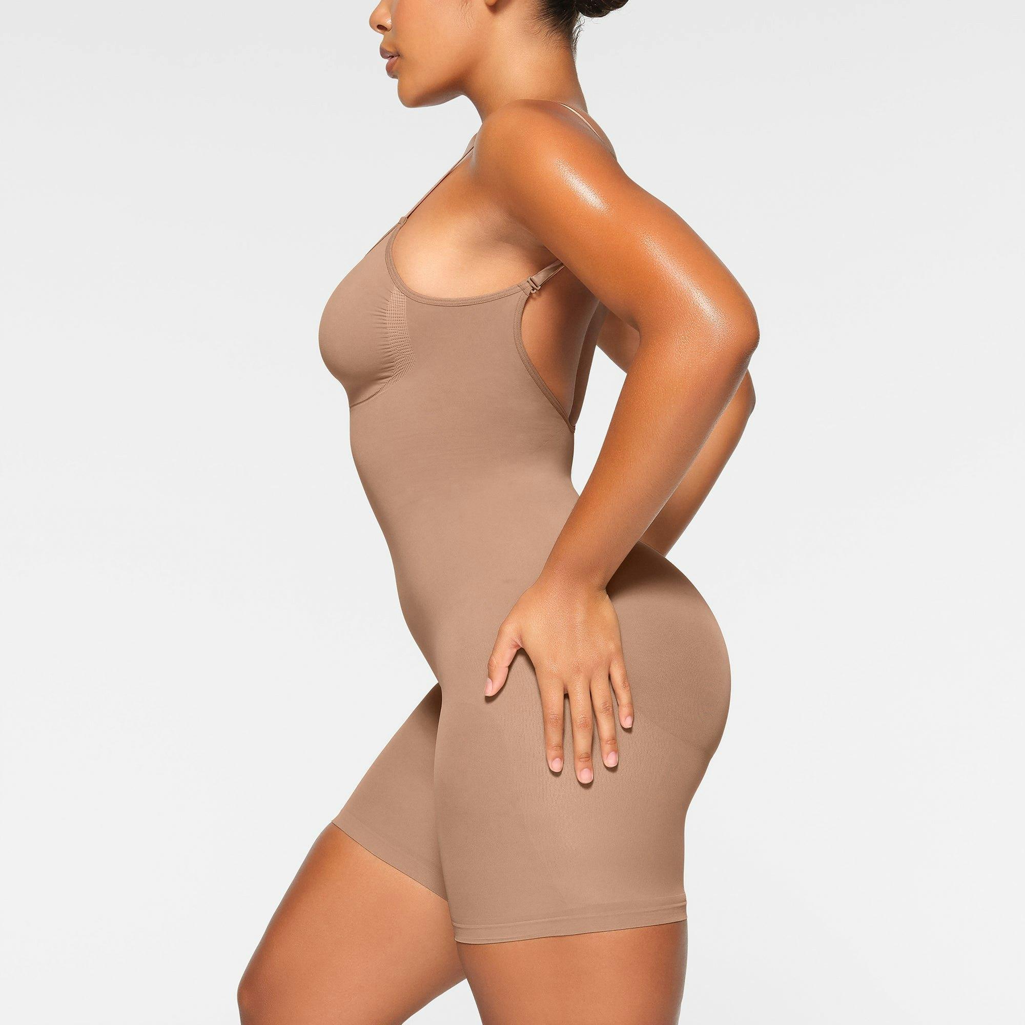 SEAMLESS SCULPT LOW BACK MID THIGH BODYSUIT | SIENNA Product Image