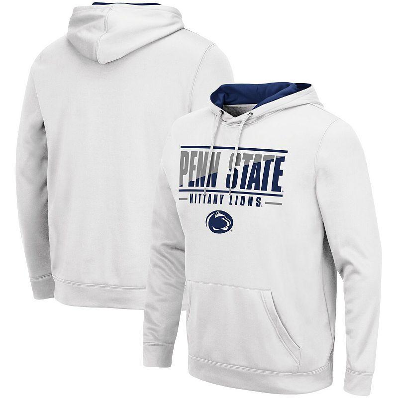 Mens Colosseum Penn State Nittany Lions Slash Stack 2.0 Pullover Hoodie Product Image