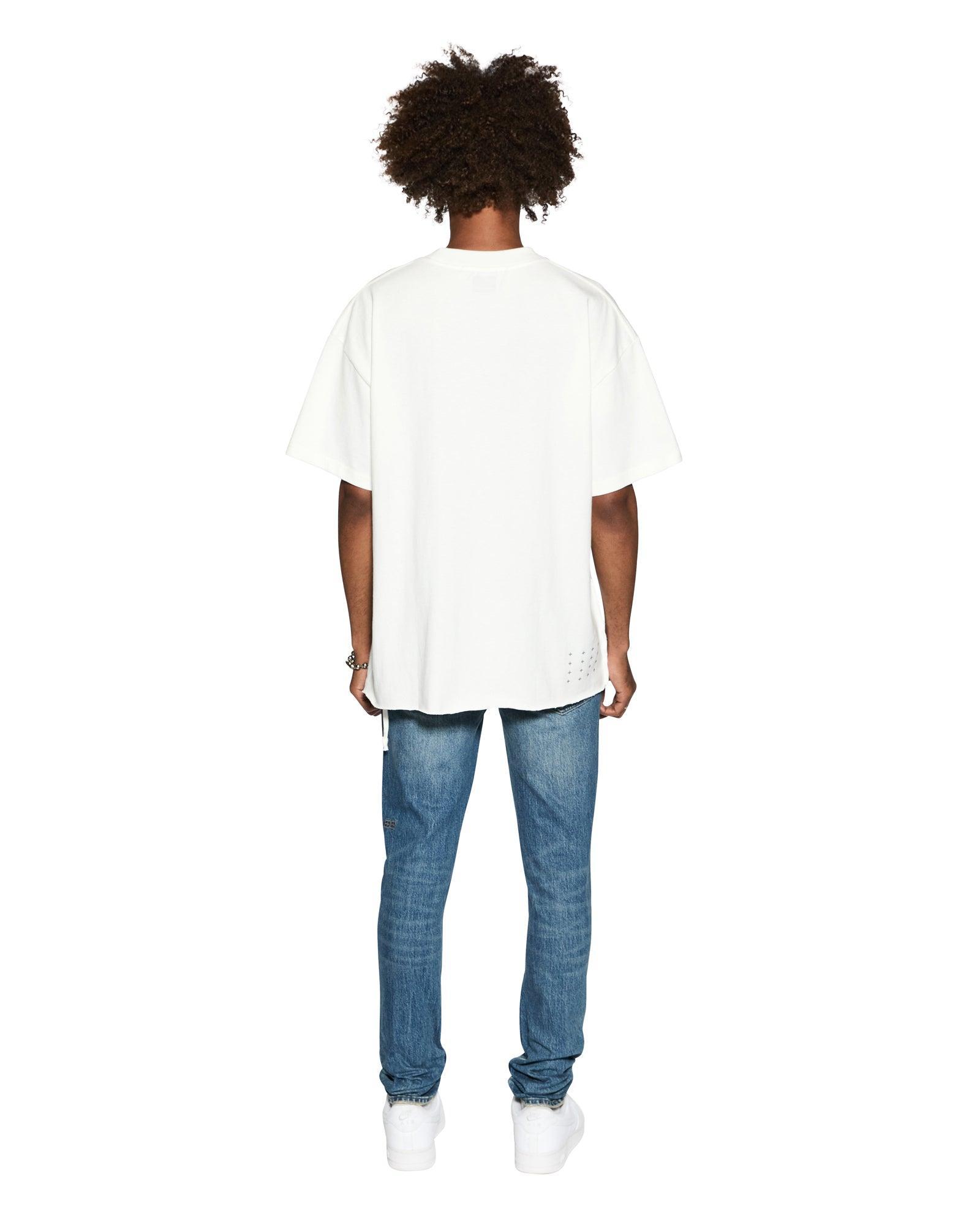 STITCHED UP EKCESS SS TEE VINTAGE WHITE Male Product Image