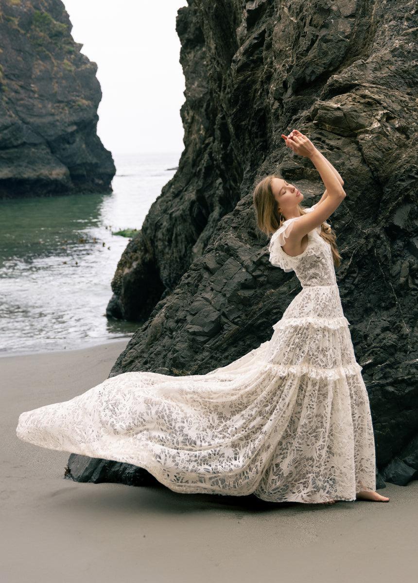 Allegra Impact Dress in Cream Female Product Image