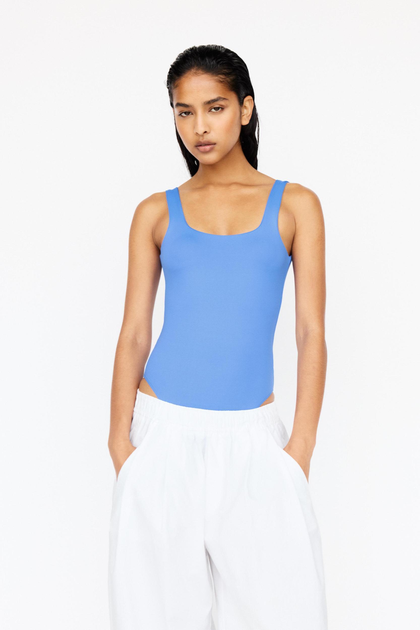 Strappy polyamide bodysuit Product Image