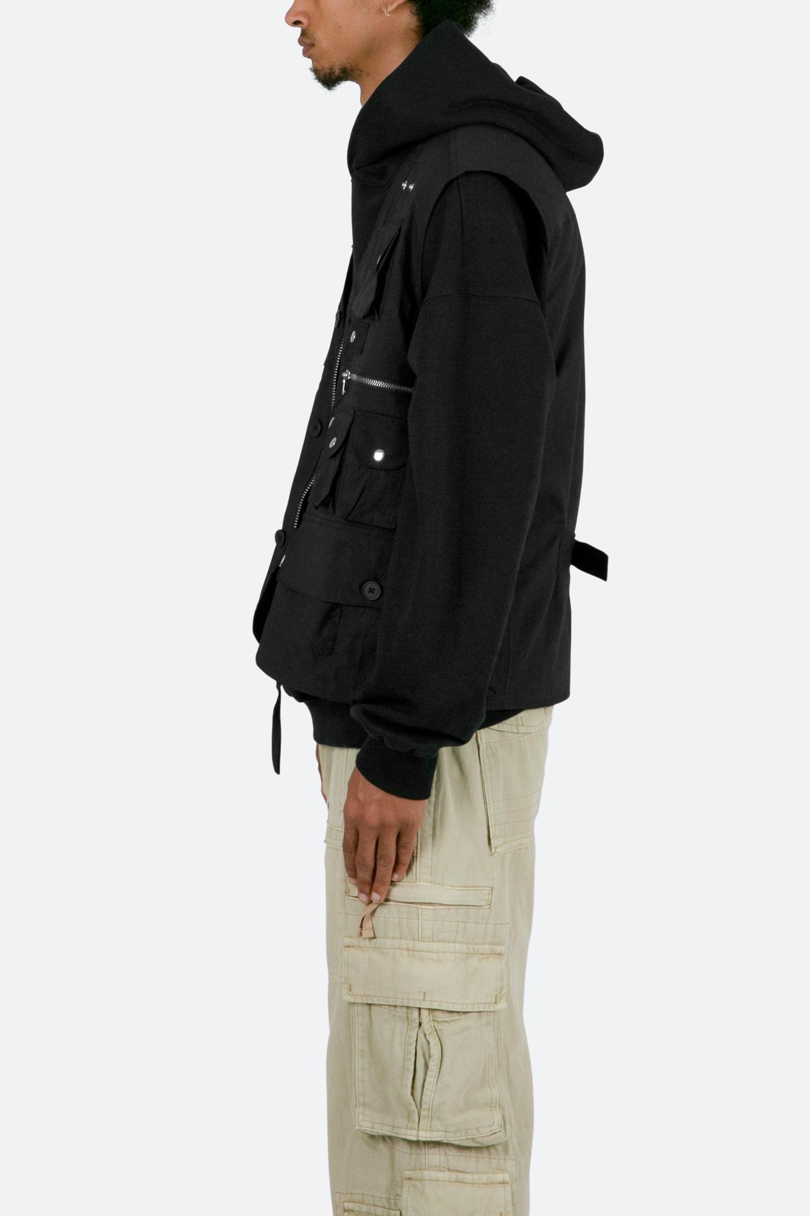 Vintage Cargo Vest - Black Product Image