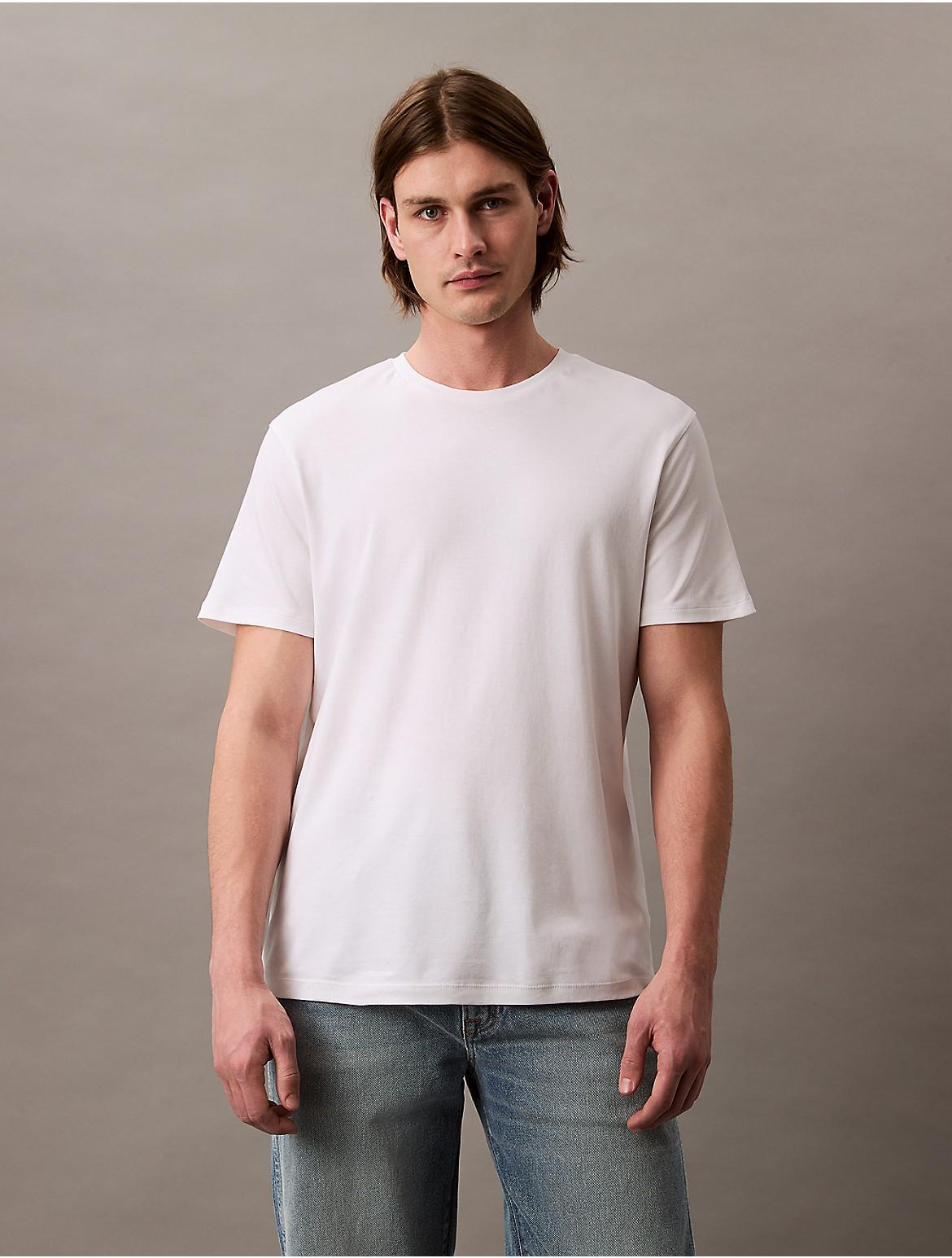 Calvin Klein Mens Supima Cotton Crewneck T-Shirt - Red Product Image