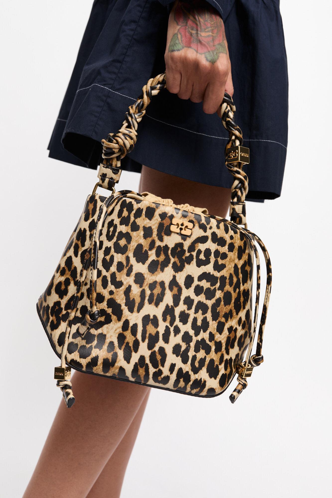 Leopard GANNI Bou Bucket Bag Product Image