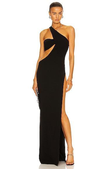 MONOT Cutout One Shoulder Maxi Dress Product Image