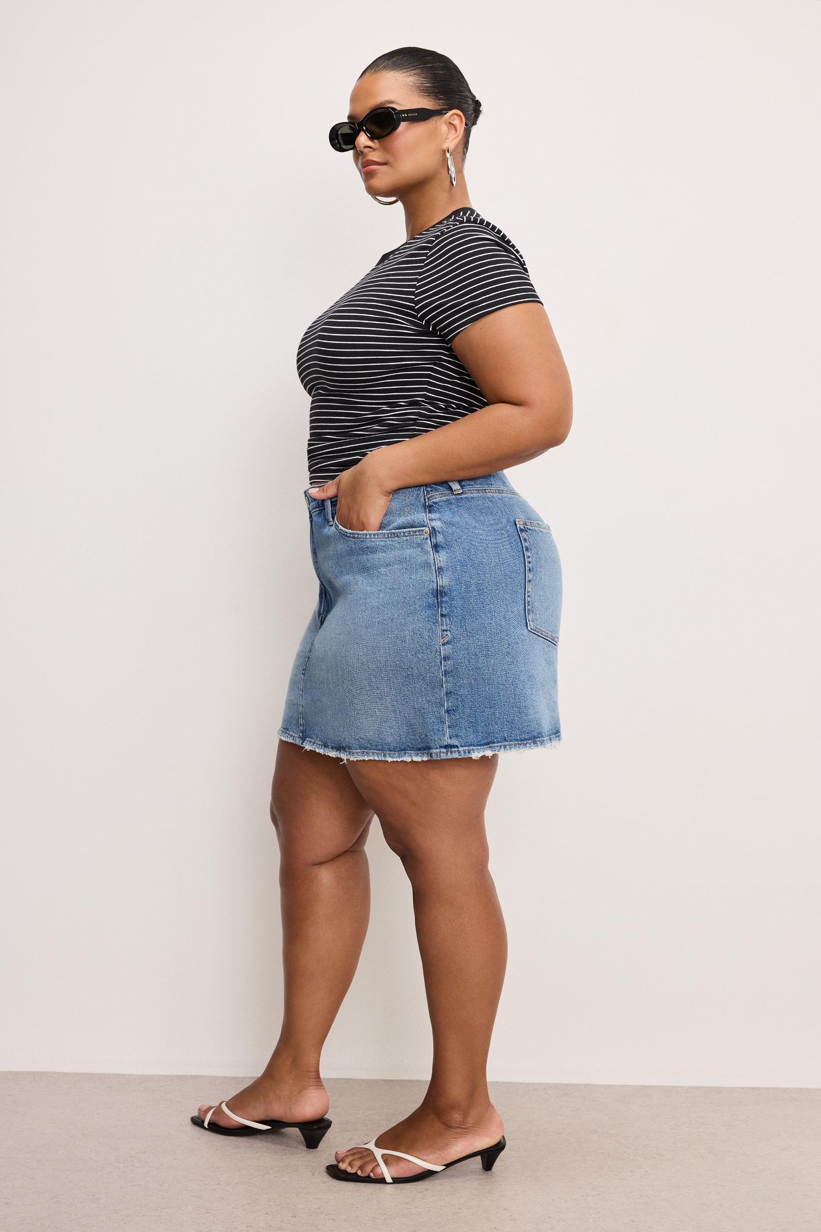 GOOD 90S MINI SKIRT | INDIGO819 Product Image
