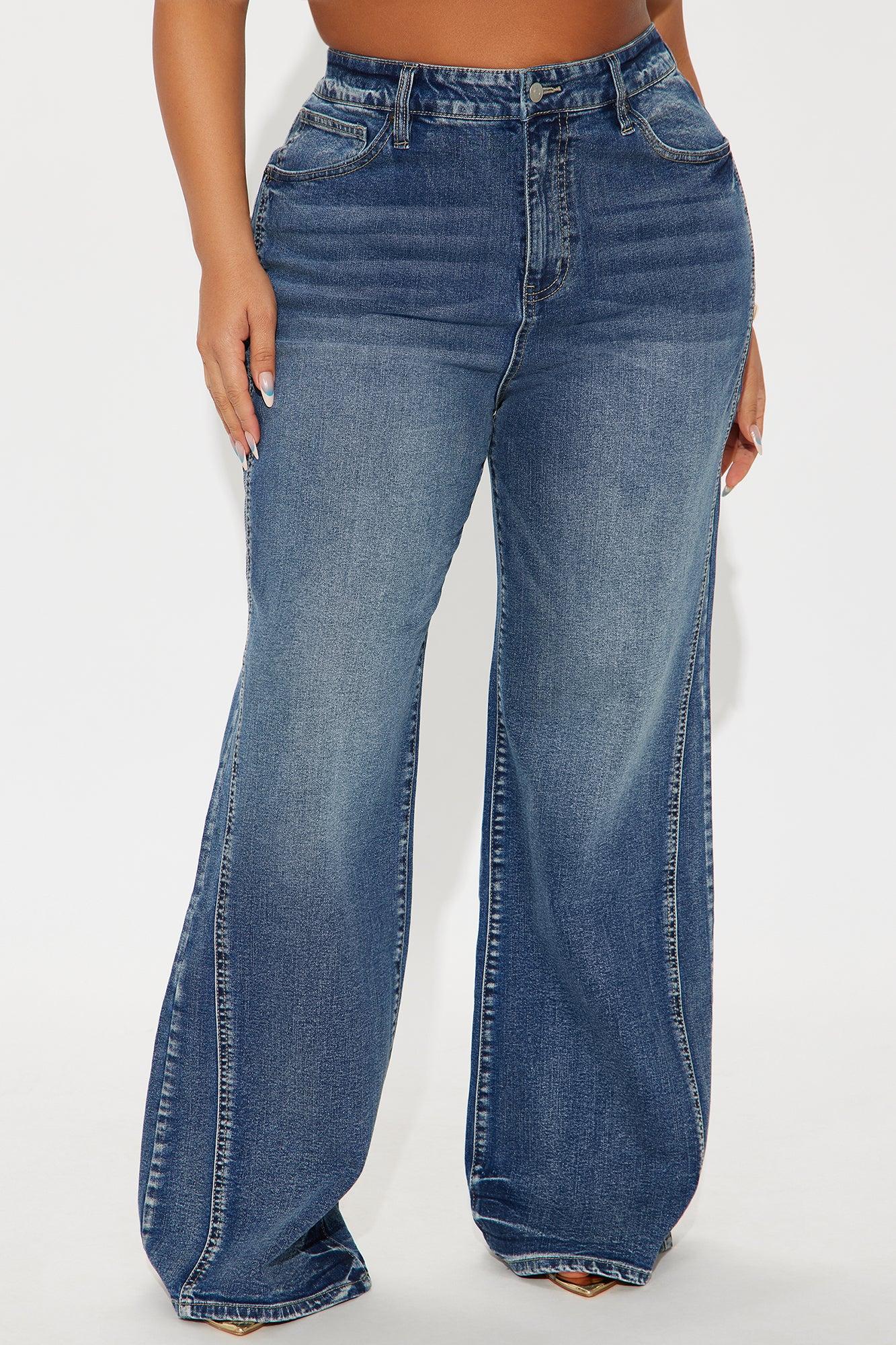 Upper West High Rise Stretch Flare Jeans - Dark Wash Product Image