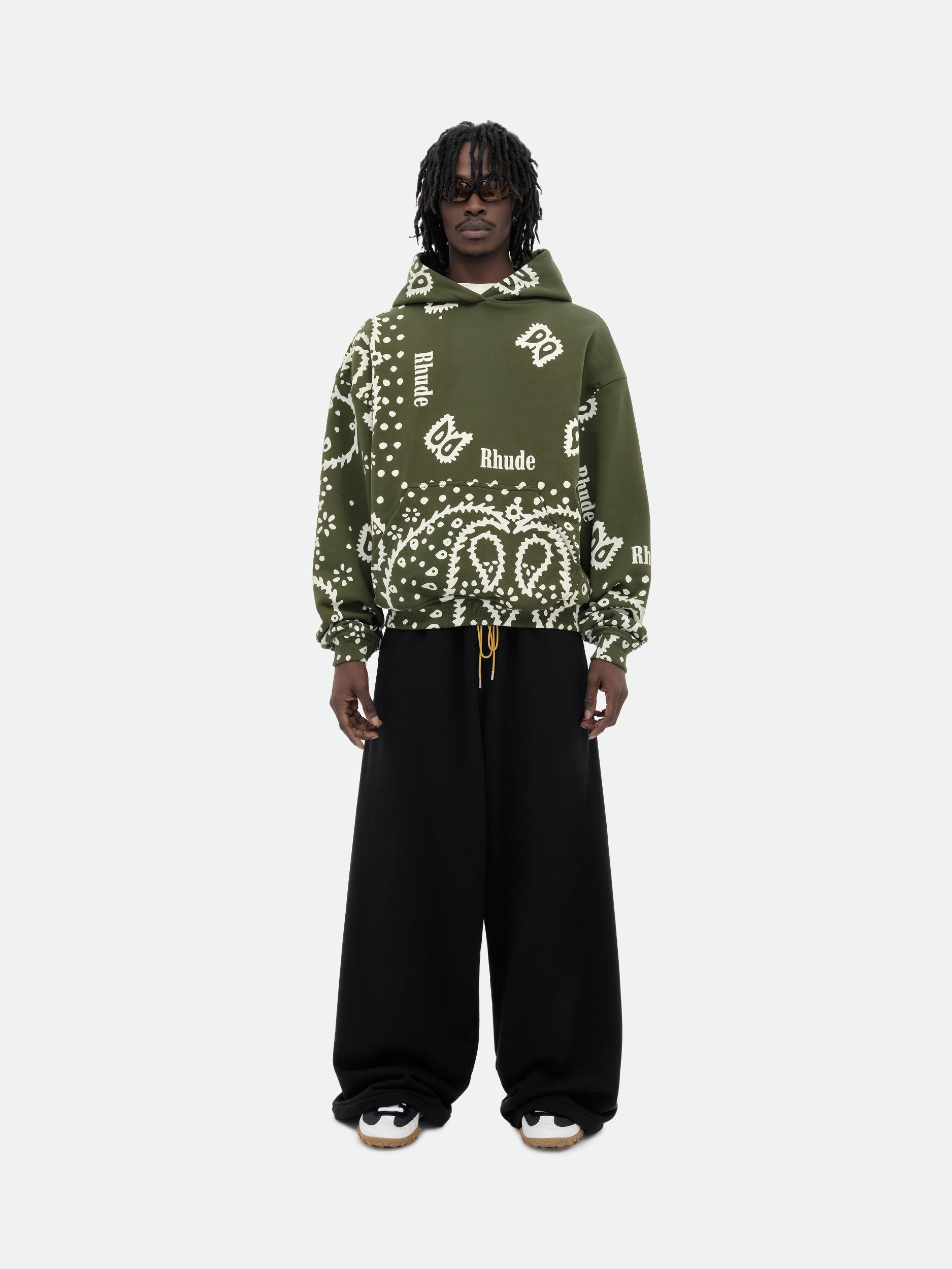 BANDANA PRINT HOODIE Male Product Image