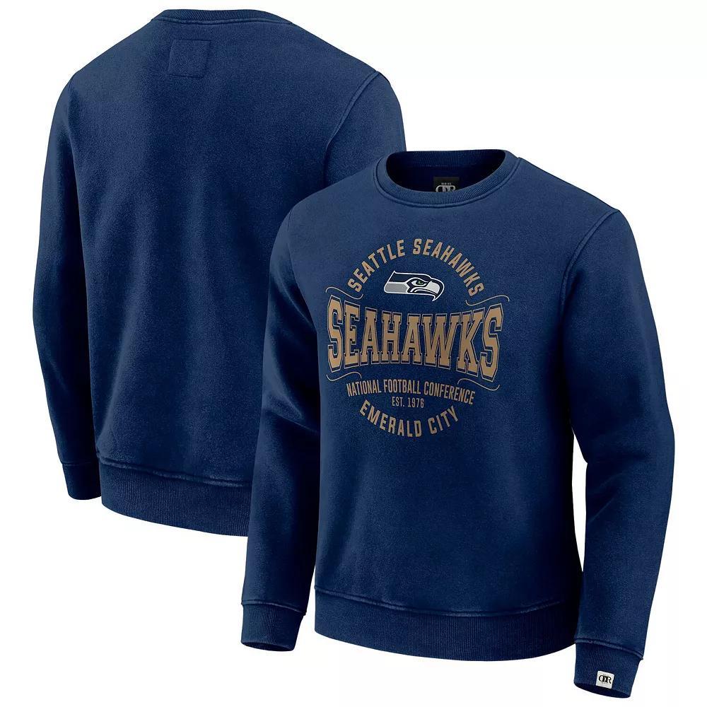 Men's Darius Rucker Collection by Fanatics Navy Seattle Seahawks Vintage Pullover Sweatshirt, Size: Small, Blue Product Image
