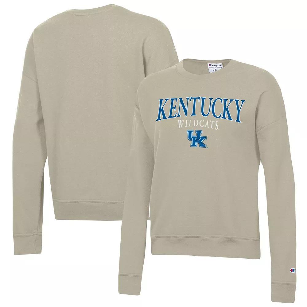 Women's Champion Tan Kentucky Wildcats Powerblend Pullover Sweatshirt, Size: Medium, Team Product Image