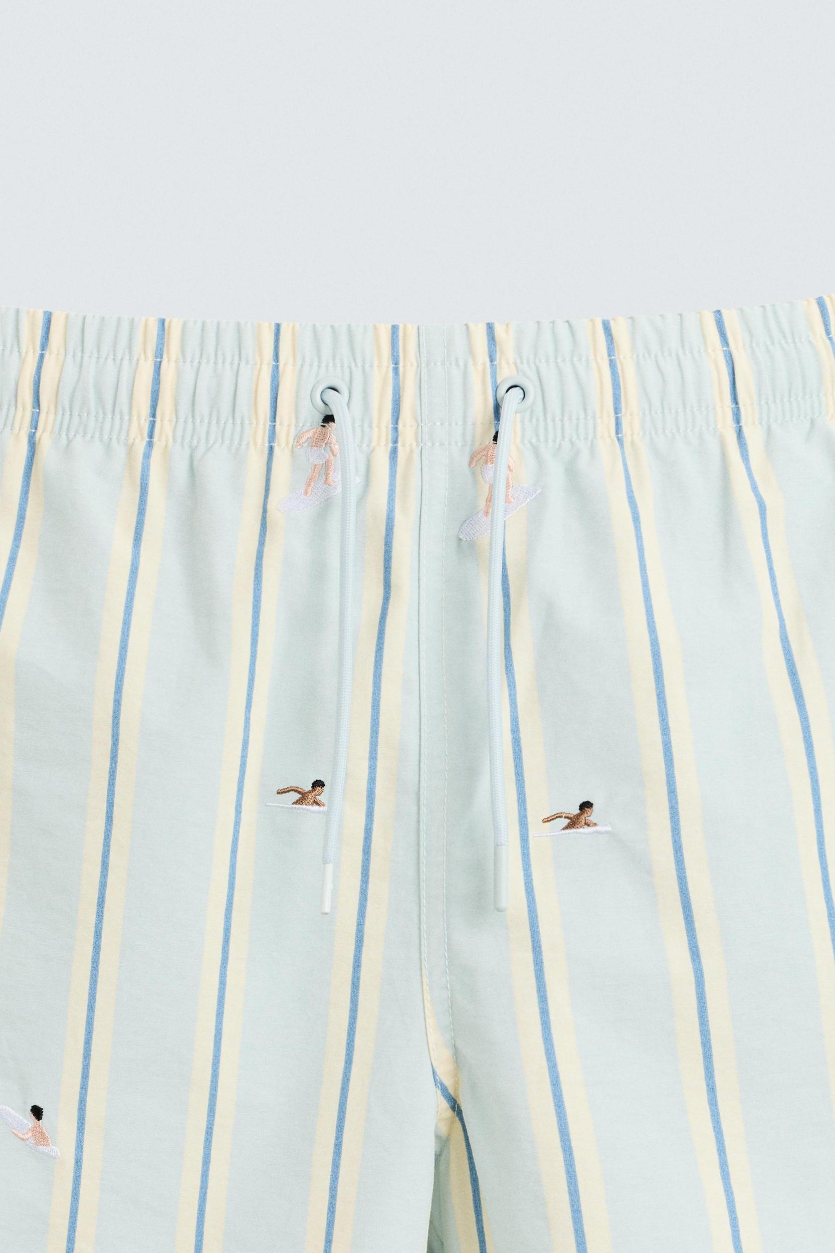 EMBROIDERED MID-LENGTH SWIMSUIT Product Image