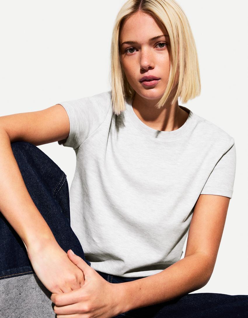 Short sleeve heavy cotton T-shirt Product Image
