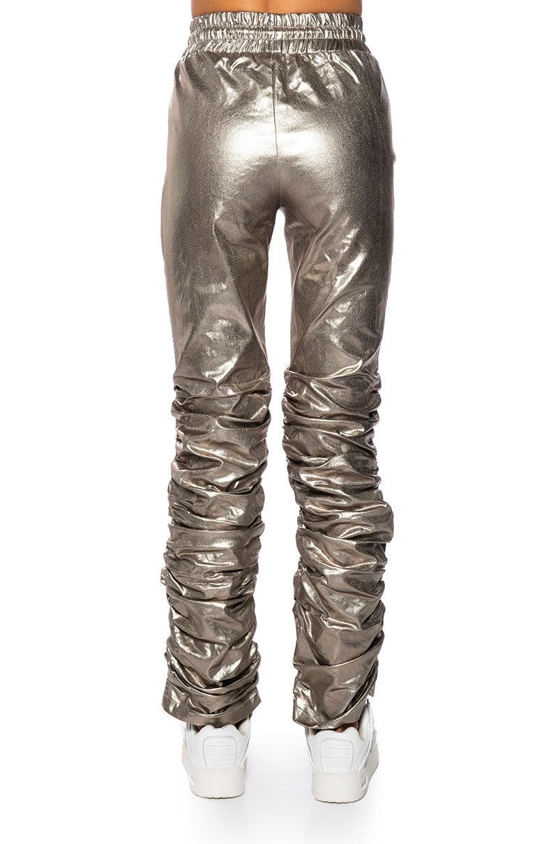 BLINDING LIGHTS PU METALLIC PANT Product Image