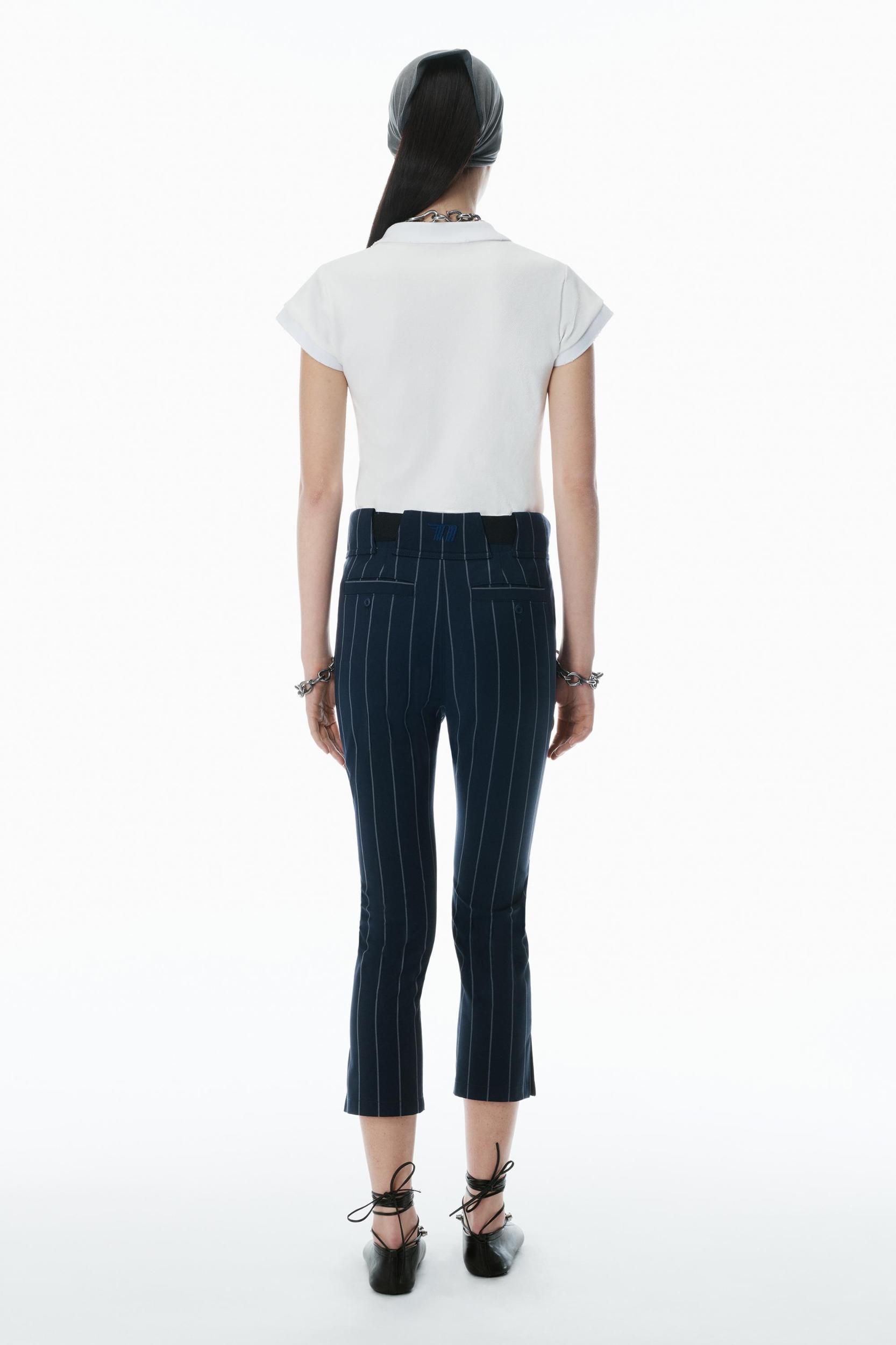 Baseball Pinstripe Capri Pants Product Image