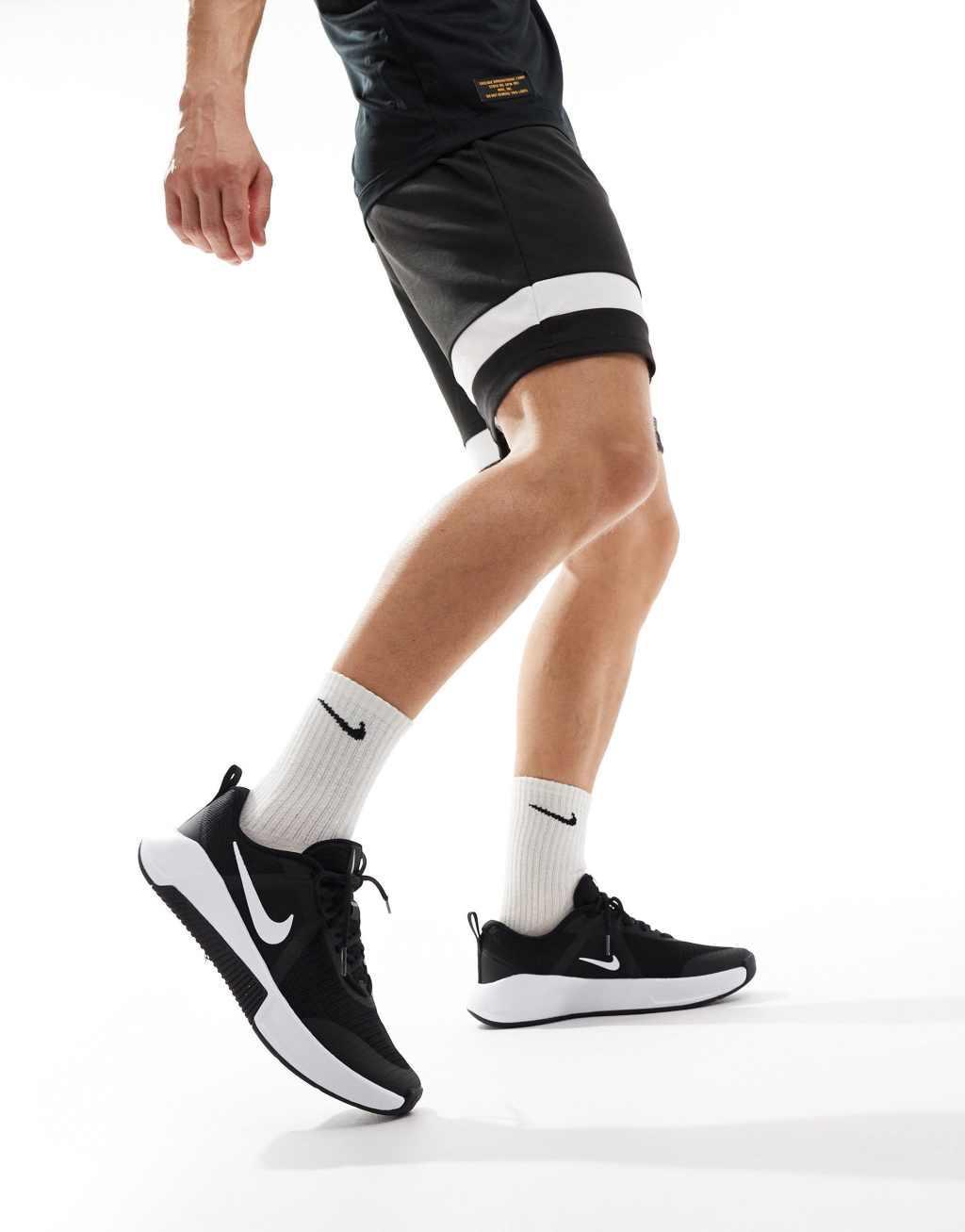 Nike Training MC Trainer 3 sneakers in black and white Product Image