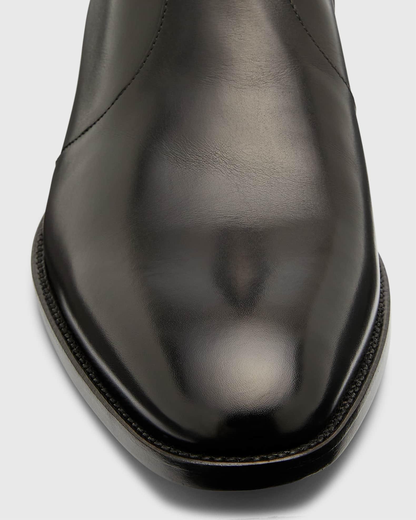 Men's Wyatt 40 Leather Zip Ankle Boots Product Image