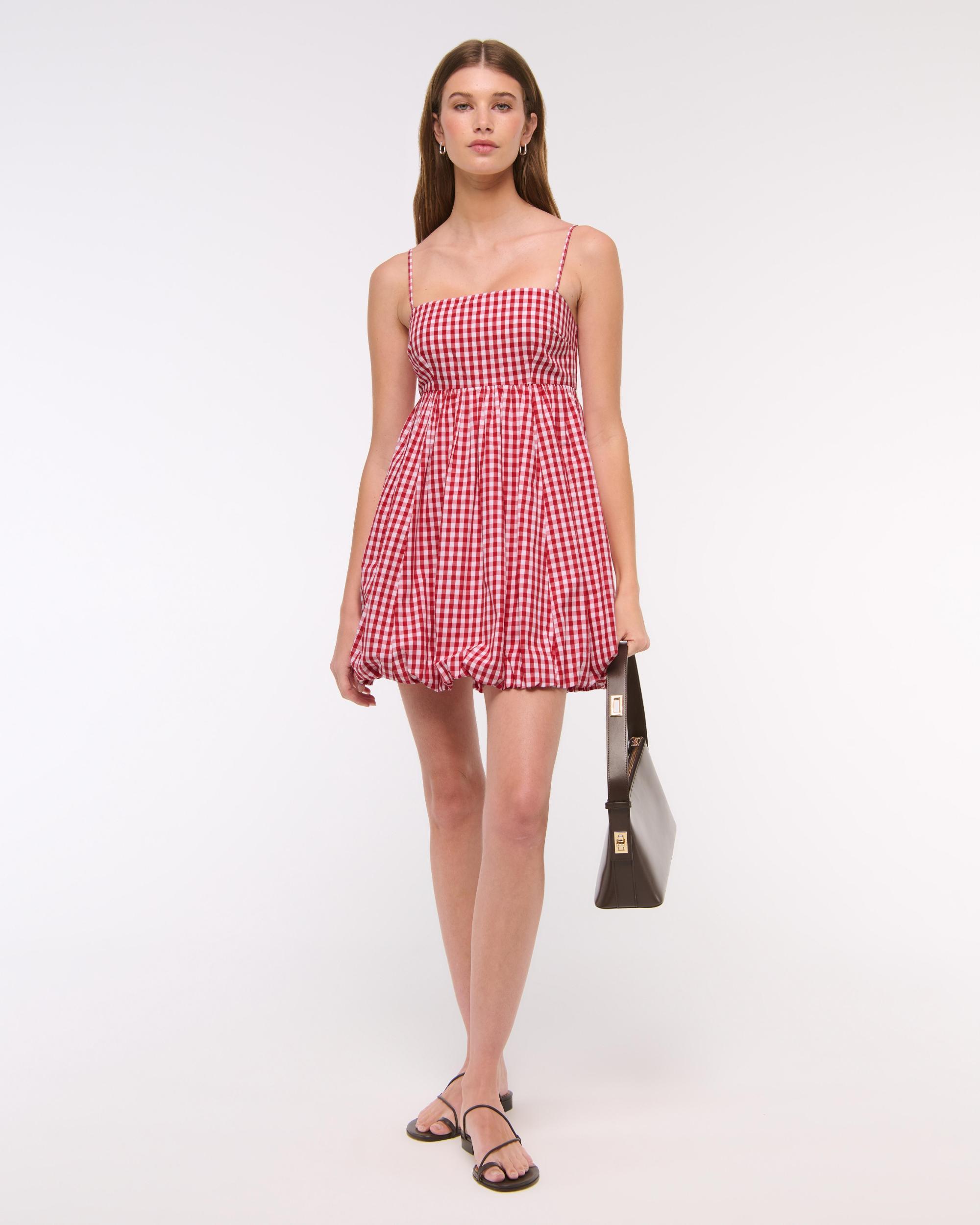 Babydoll Bubble Hem Mini Dress Product Image