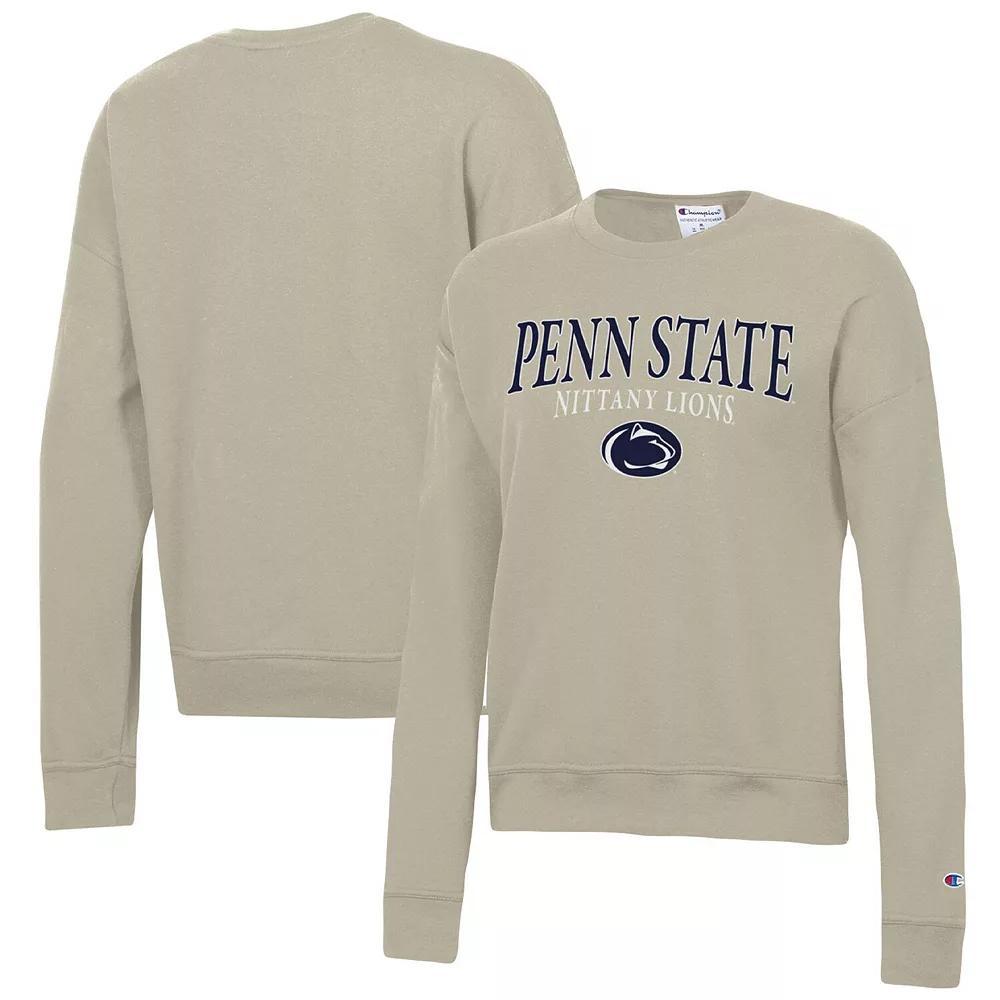 Women's Champion Tan Penn State Nittany Lions Powerblend Pullover Sweatshirt, Size: Medium, Team Product Image