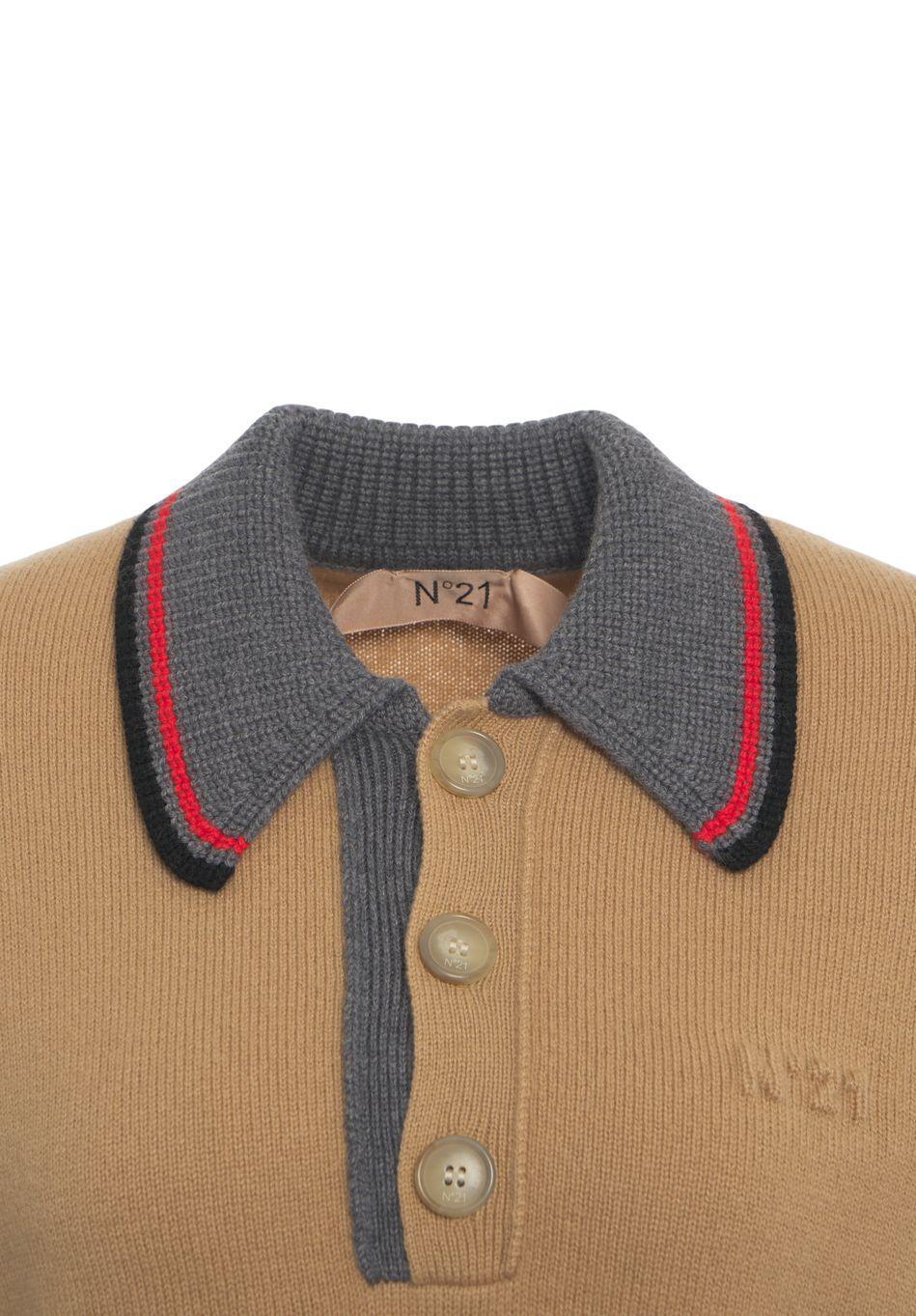 Knit Polo Sweater Product Image
