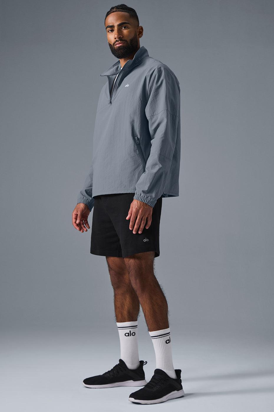 Lightweight Takeaway Track Pullover - Steel Grey Male Product Image