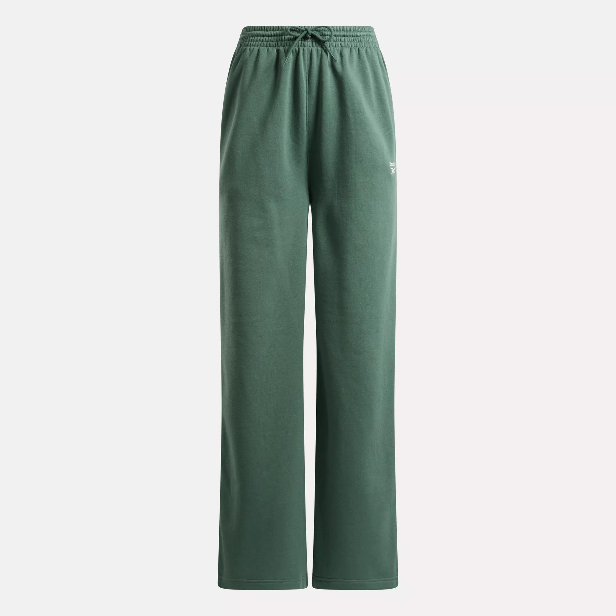 Women's Reebok Identity Small Logo Fleece Wide Leg Pants Female Product Image