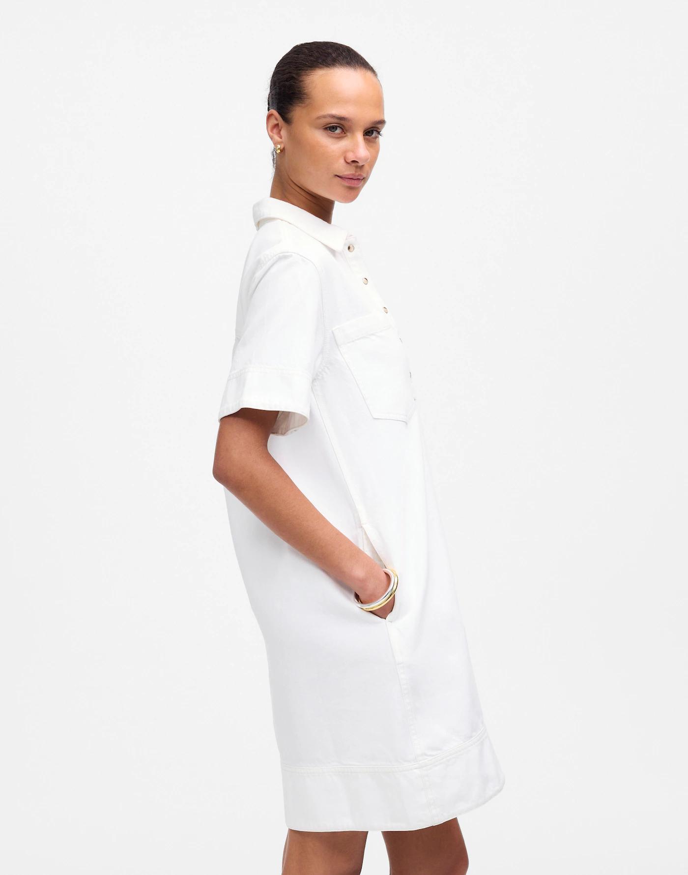 Denim Popover Dress Product Image