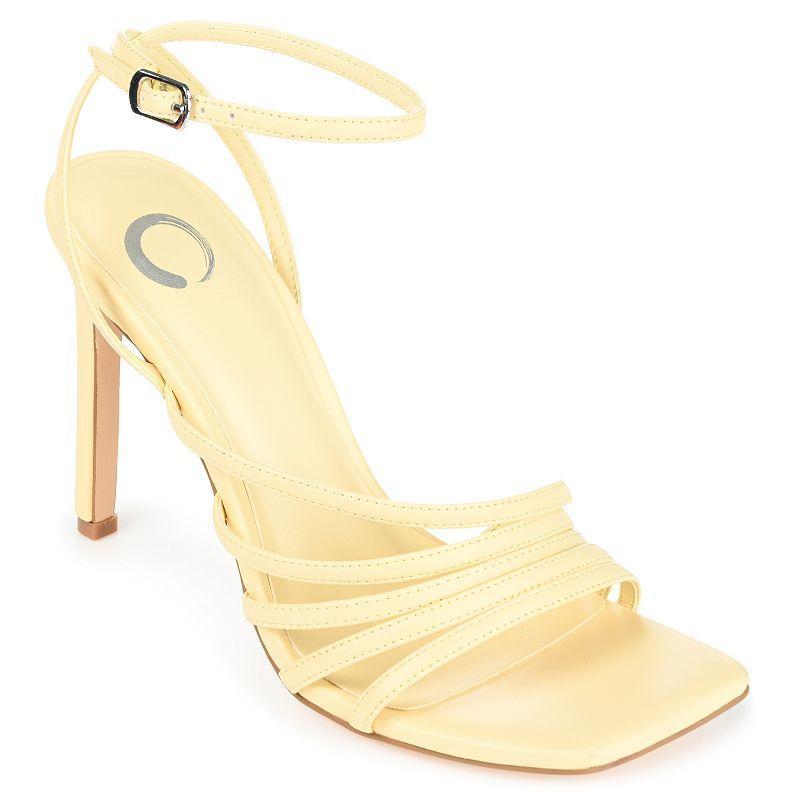 Journee Louella Women's Tru Comfort Foam™ High Heel Dress Sandals, Size: 10, Yellow Product Image