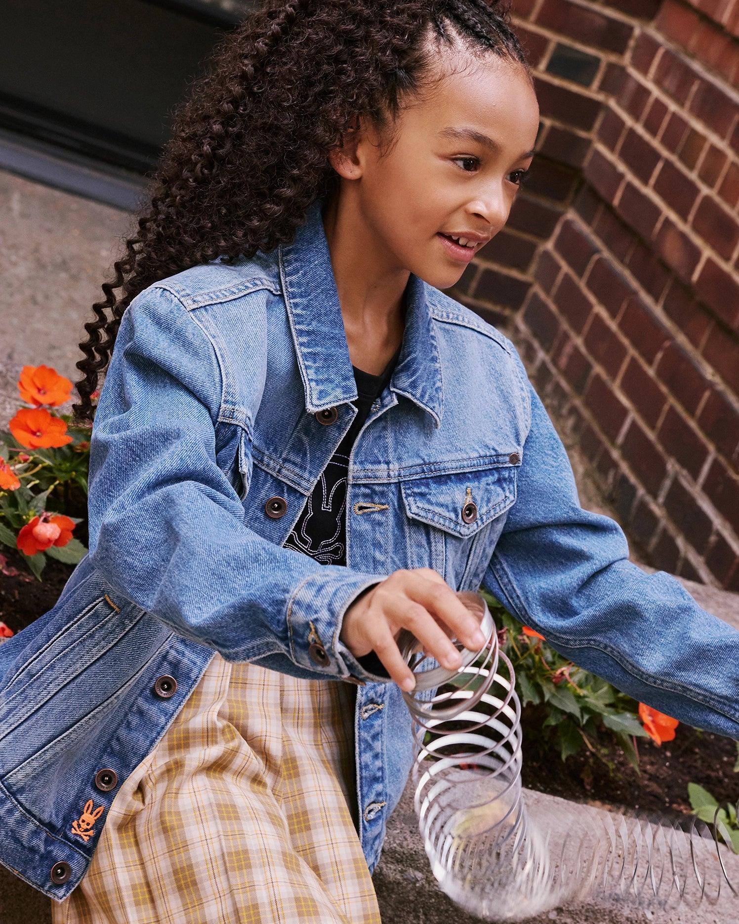 KIDS PATHE DENIM JACKET - B0J741X1CO Product Image