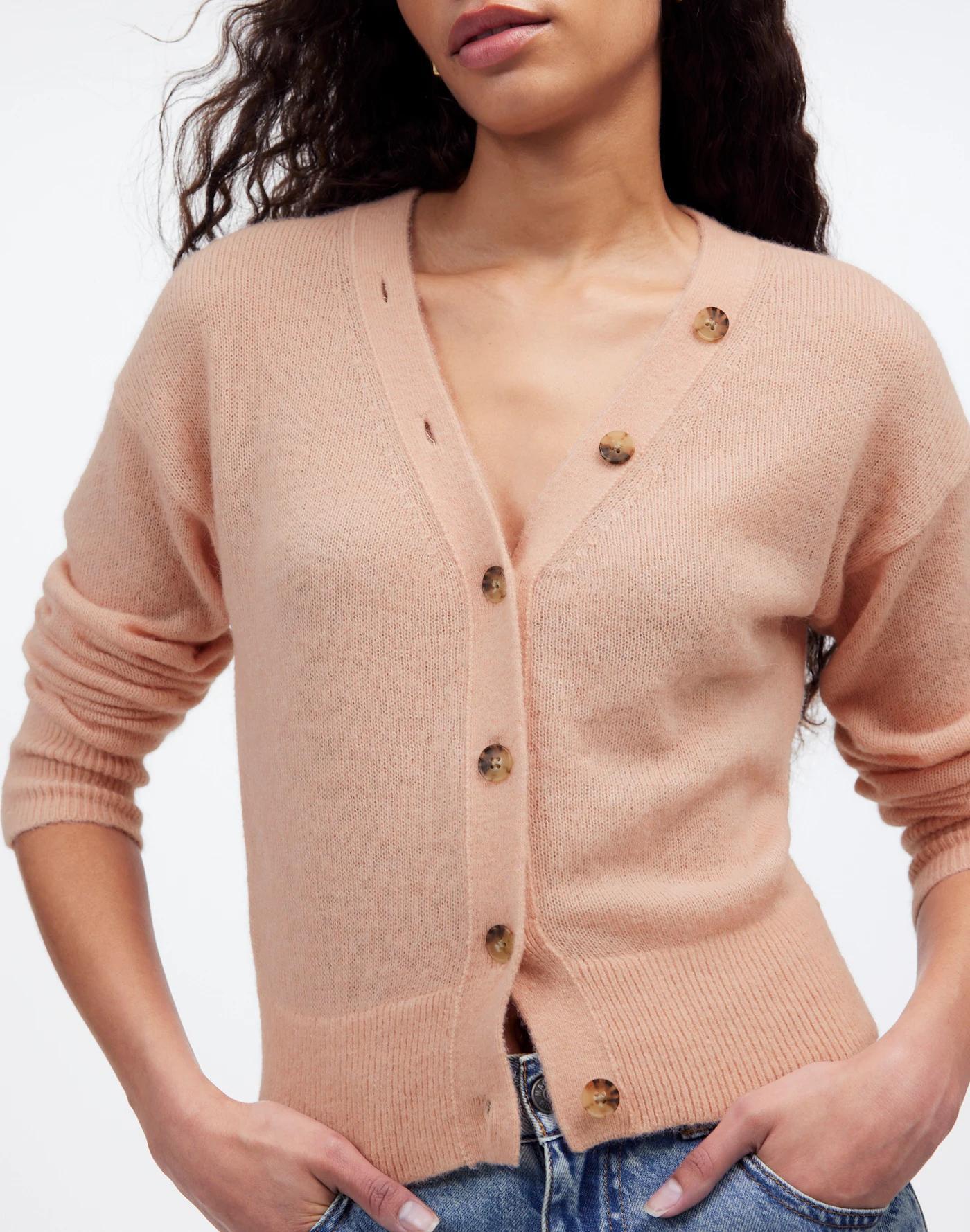 Alpaca-Blend V-Neck Cardigan Product Image