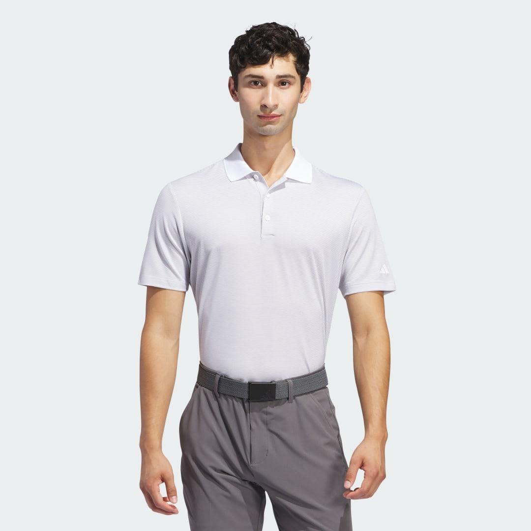adidas Ottoman Polo Shirt White S Mens Product Image