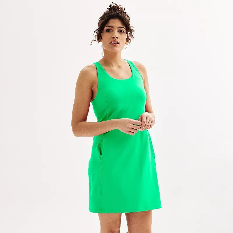 Women's Tek Gear® Ultrastretch Dress with Built-In Bra, Size: XS, Mineral Black Product Image