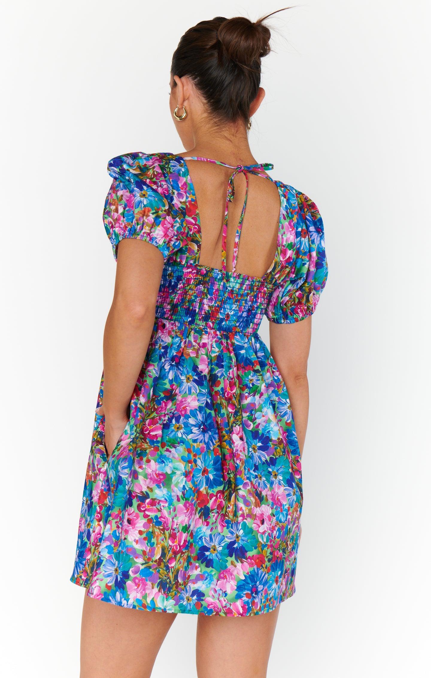Smitten Babydoll Dress ~ Painterly Meadows Product Image