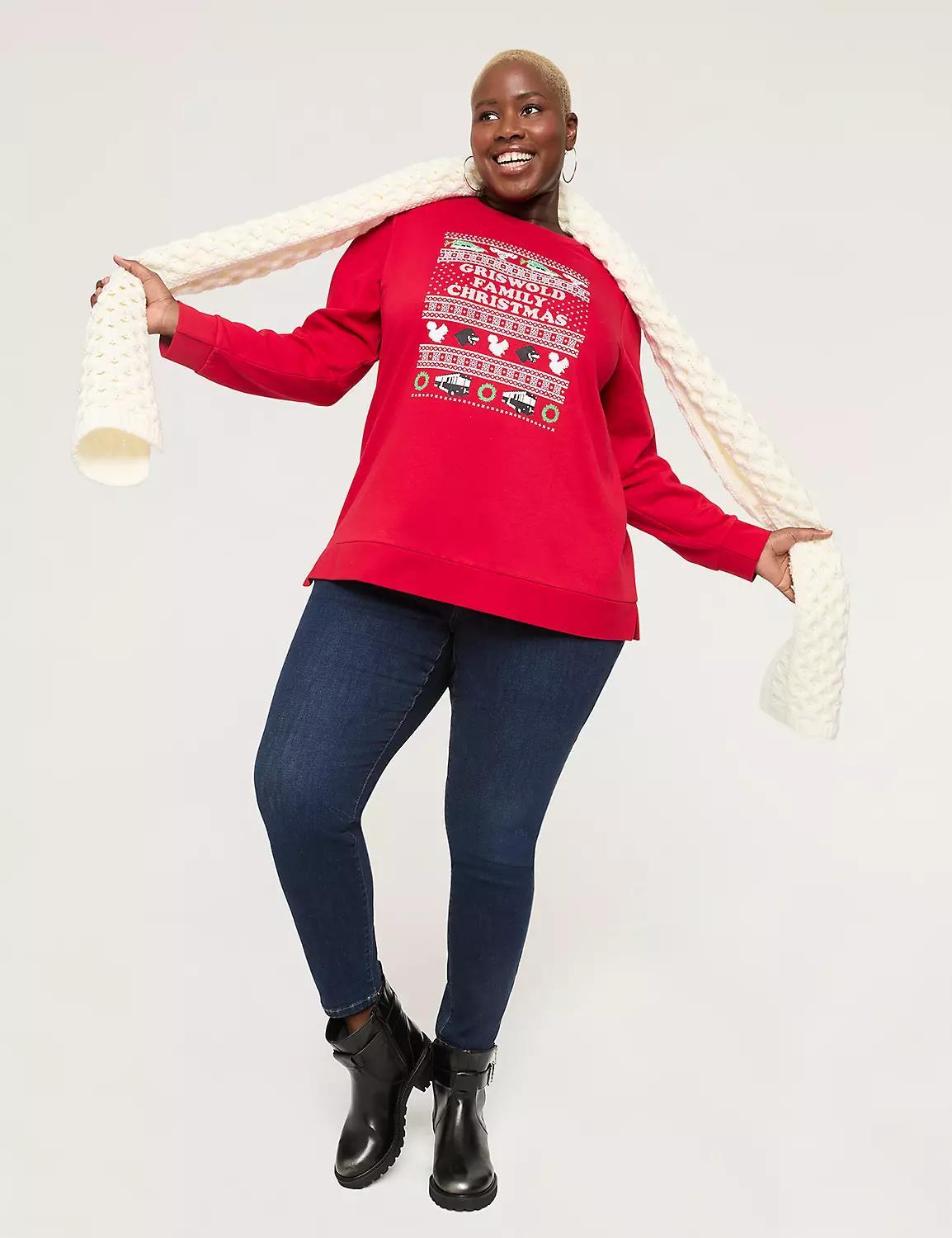 Glitter Griswold Family Christmas Graphic Sweatshirt Product Image