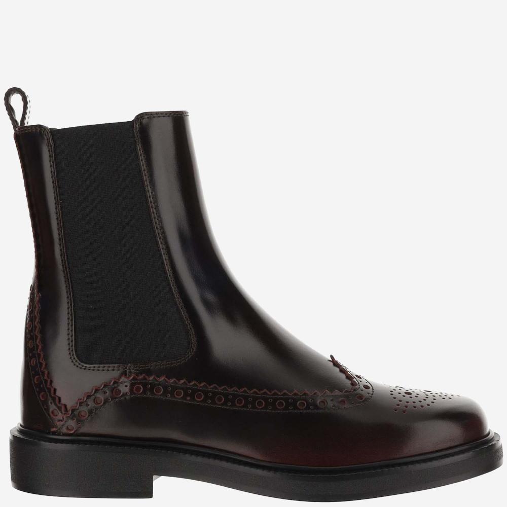 TOD'S Tods Round Toe Ankle Boots In Black Product Image