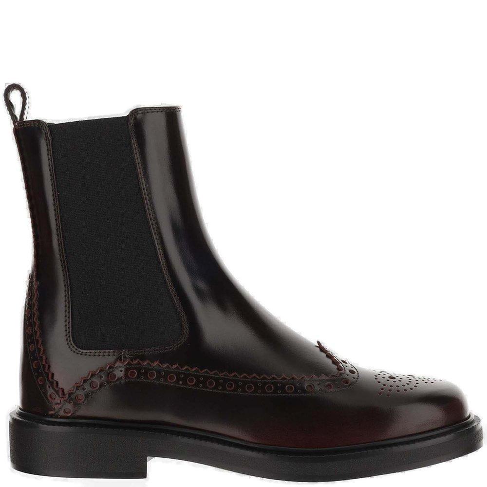 TOD'S Tods Round Toe Ankle Boots In Black Product Image