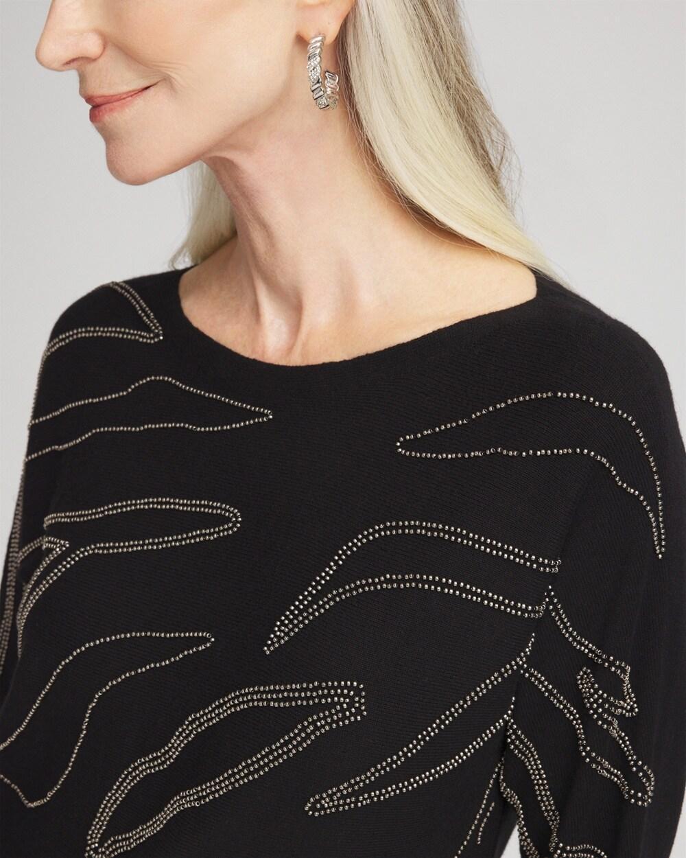 Caviar Bead Dolman Sleeve Sweater Product Image