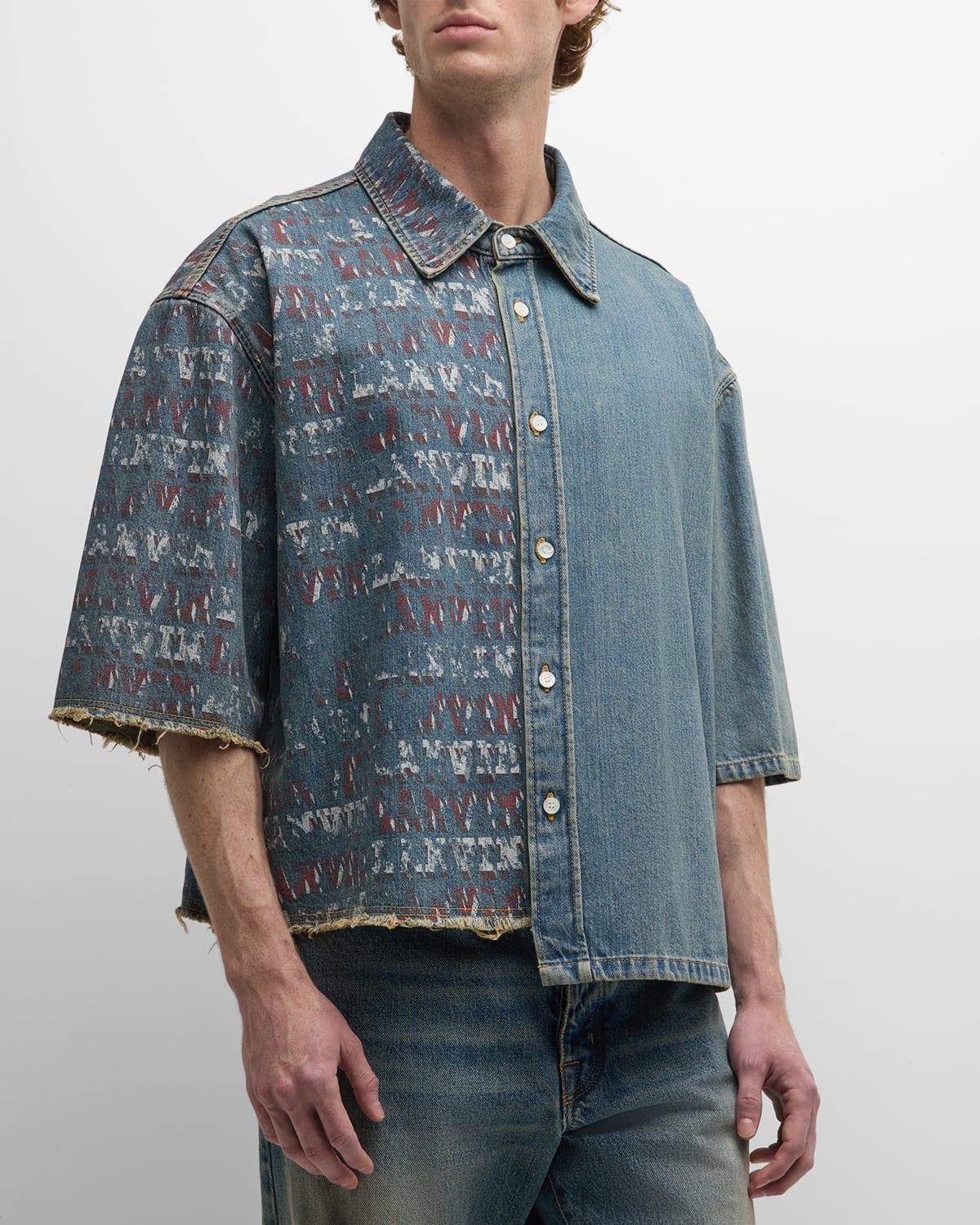 Mens Lanvin x Future Unisex Asymmetrical Printed Shirt Product Image