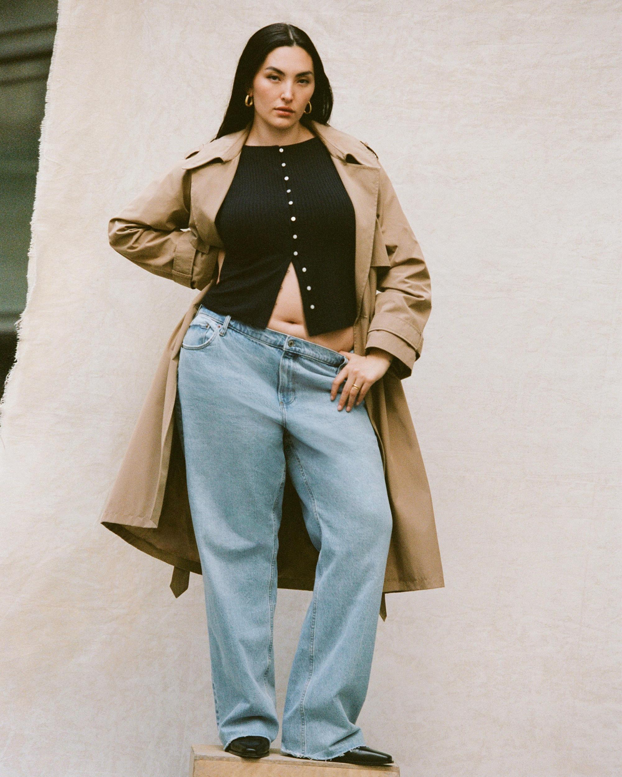 Curve Love Low Rise Baggy Jean Product Image