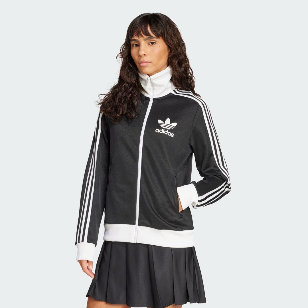 adidas Heritage Track Top Black S Womens Product Image
