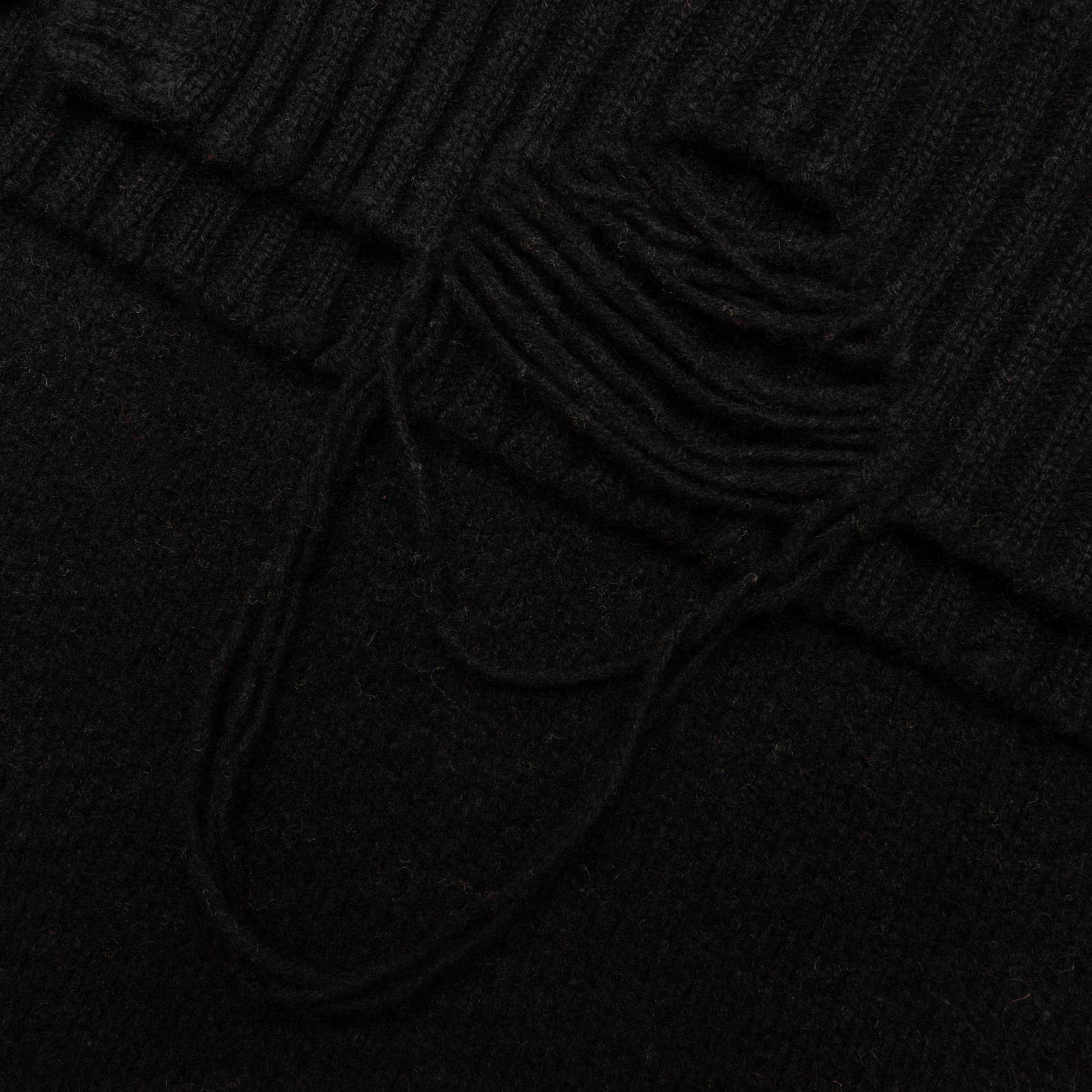 Oversize Cardigan - Black Male Product Image