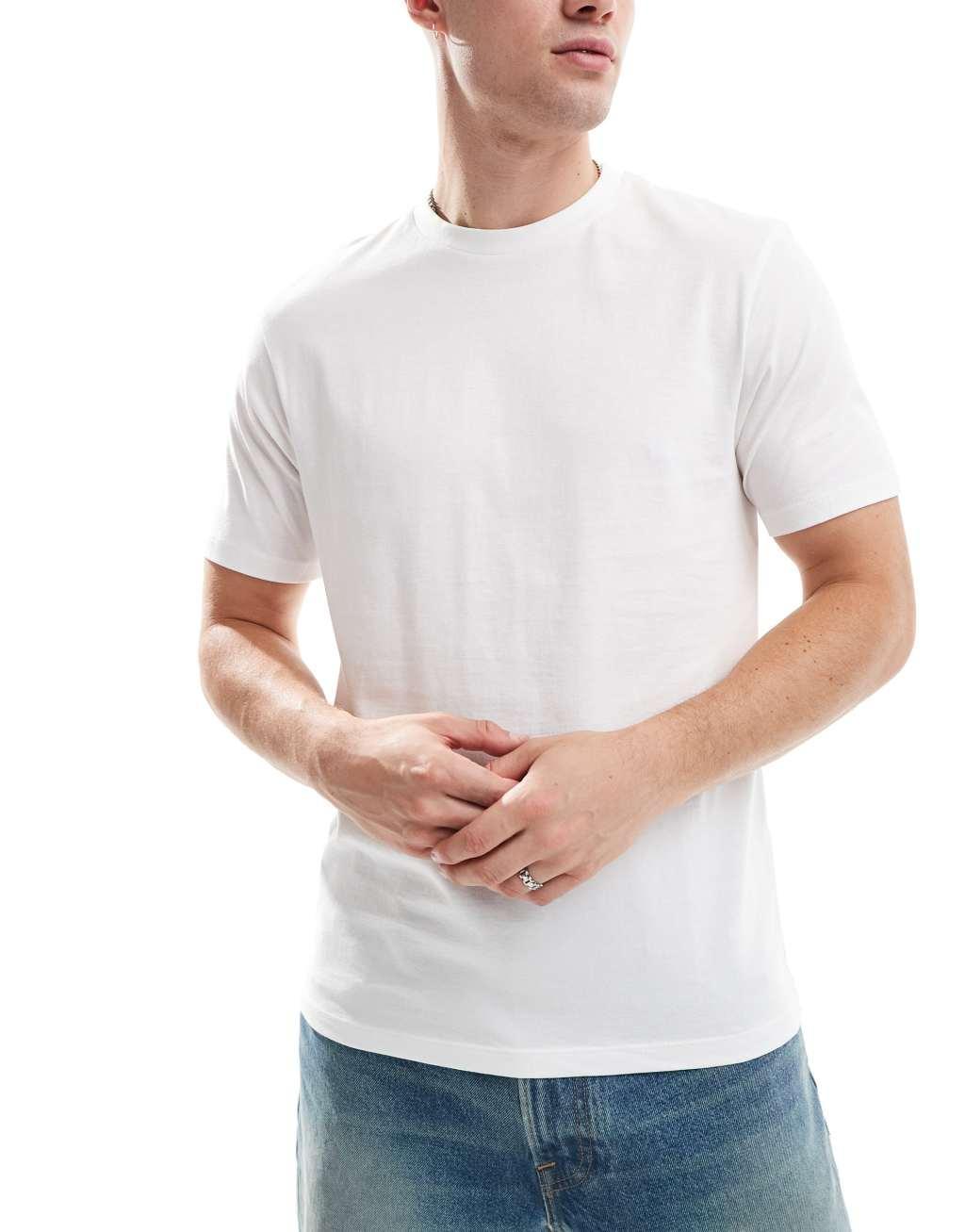 ASOS DESIGN essential 3 pack crew neck t-shirts in multiple colors Product Image