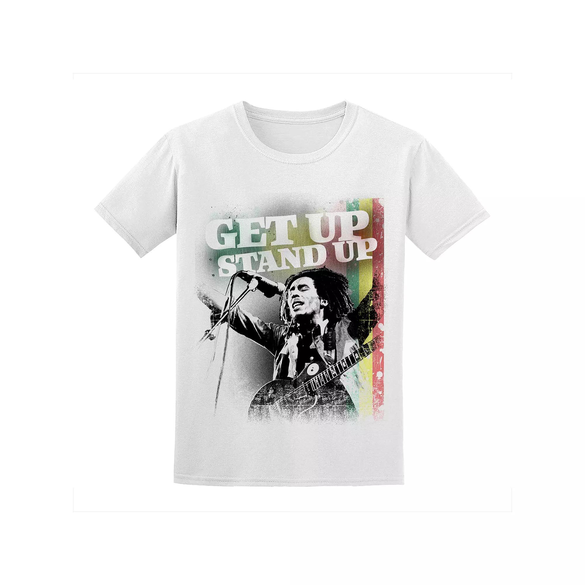 Men's Bob Marley Tee, Size: Medium, White Product Image