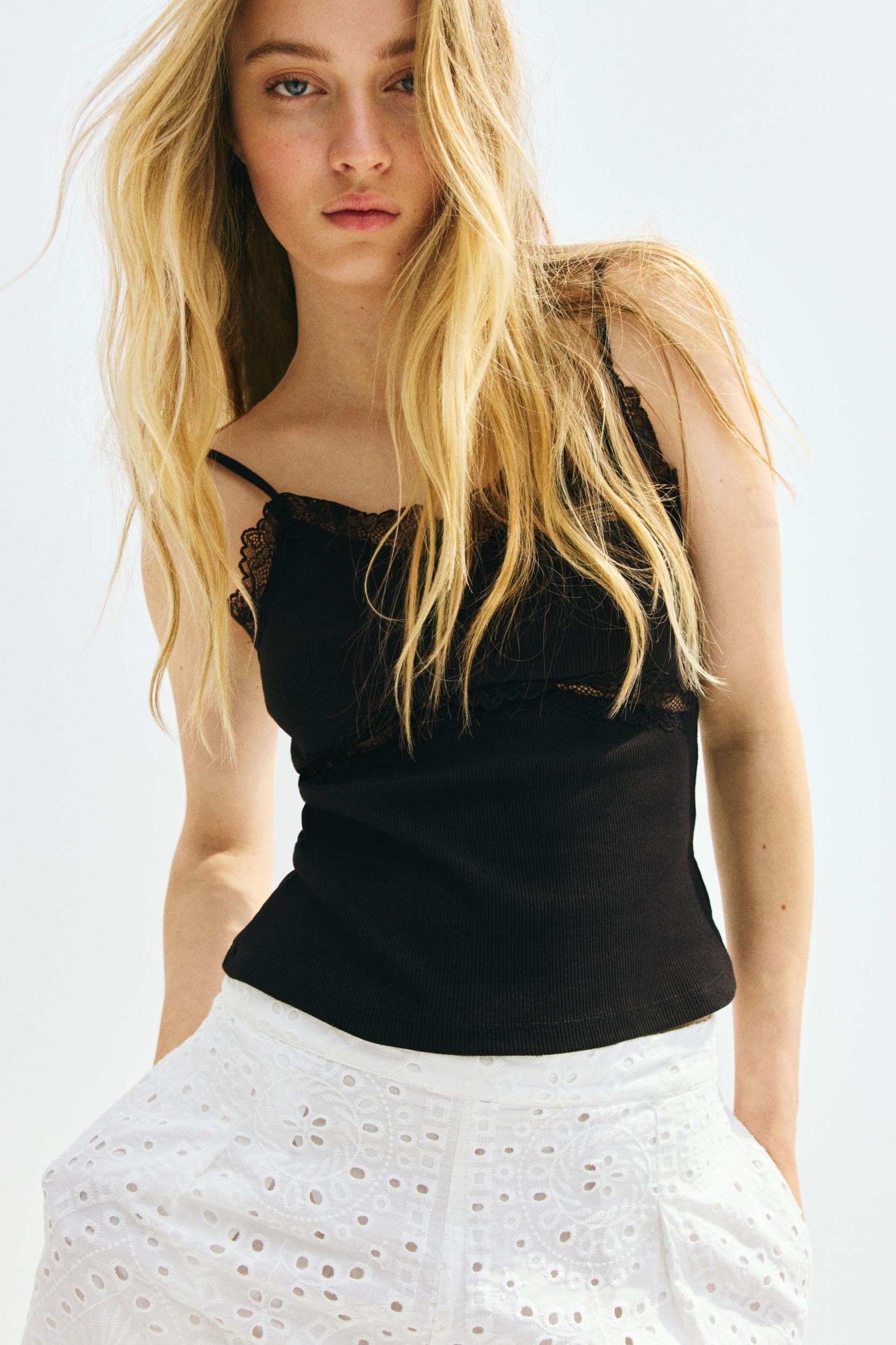 Lace-Detail Camisole Top Product Image